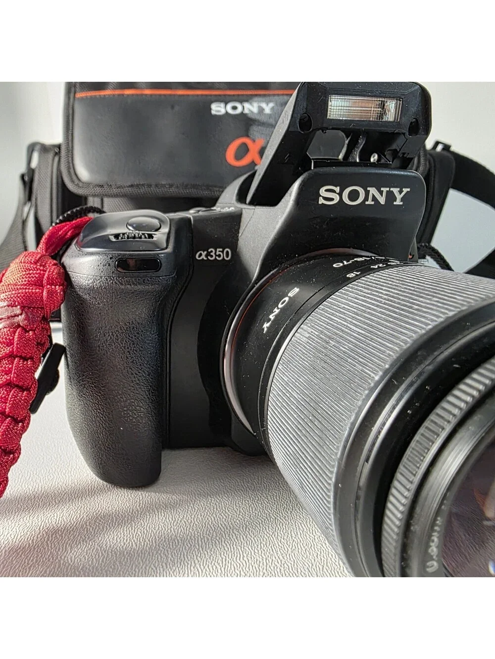 Sony Alpha A350 DSLR Camera & Sony 18-70mm Lens  + Accessories